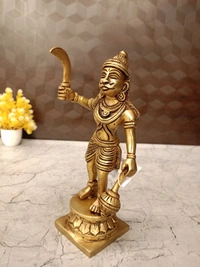 DecorsOne Brass Karuparayan Big Idol 9”