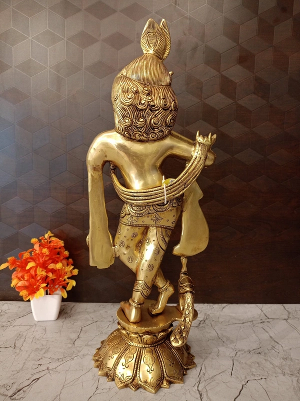 Brass Superfine Krishna Idol