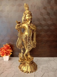 Brass Superfine Krishna Idol