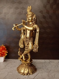 Brass Superfine Krishna Idol