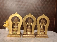 DecorsOne Brass Lakshmi Ganesha Saraswathi Set Idol-10″