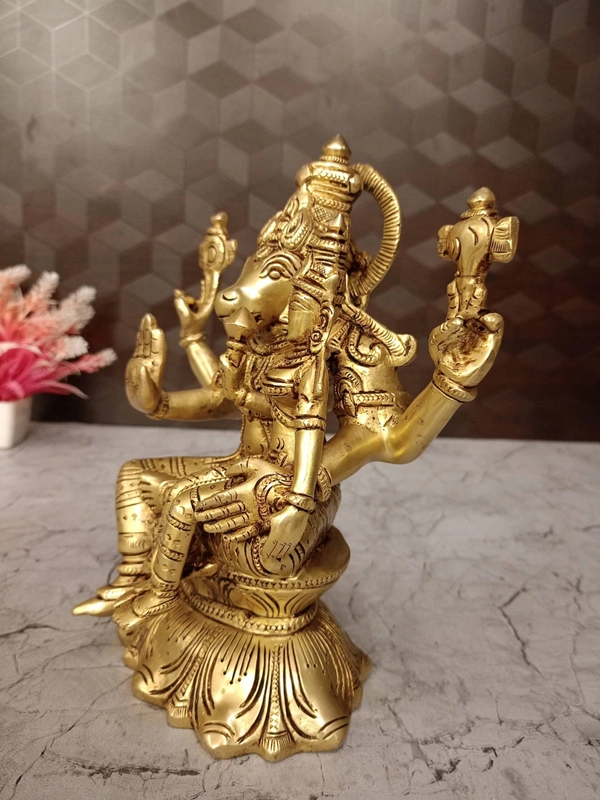 Buy Brass Superfine Lakshmi Hygrevar Idol