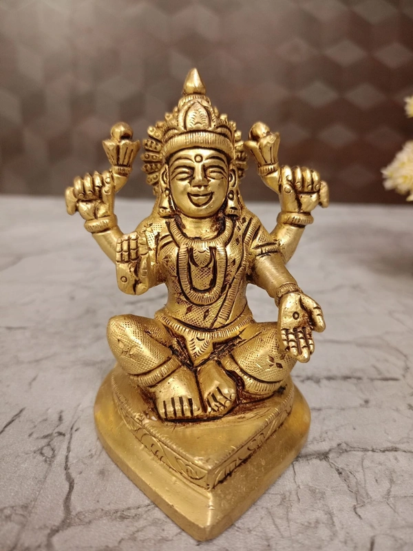 Brass Lakshmi Idol