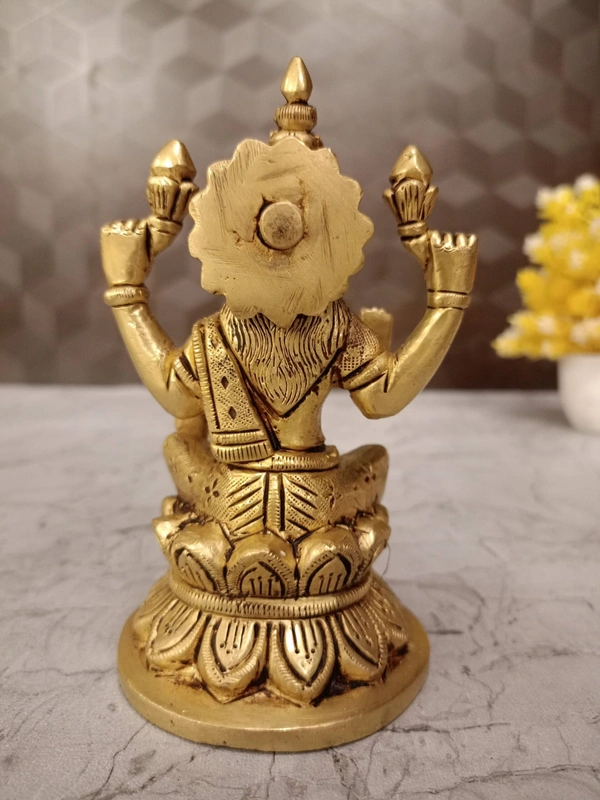 Brass Lakshmi Idol