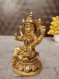 Brass Lakshmi Idol