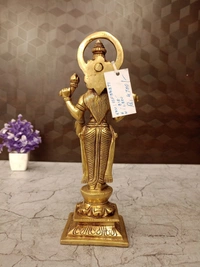 DecorsOne Brass Lakshmi Idol For Pooja 10.5″