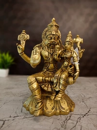 DecorsOne Brass Lakshmi Narashimar Idol 9.5"