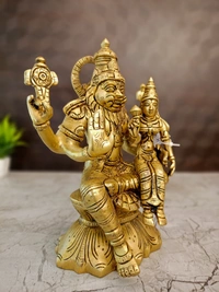 DecorsOne Brass Lakshmi Narashimar Idol 9.5"