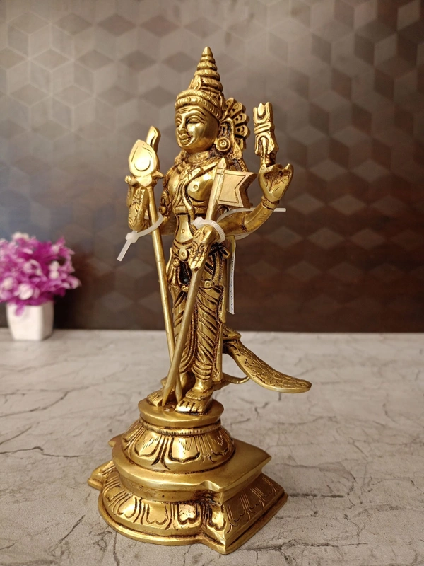 Brass Thiruchendur Murugan Idol Best For Pooja