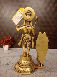 DecorsOne Brass Murugan With Peacock 10.5"