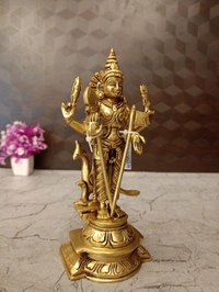 Brass Thiruchendur Murugan Idol Best For Pooja