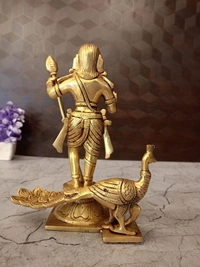 Brass Palani Andavar Idol Divine Blessings and Fearlessness / Buy Premium Brass Murugan Statues