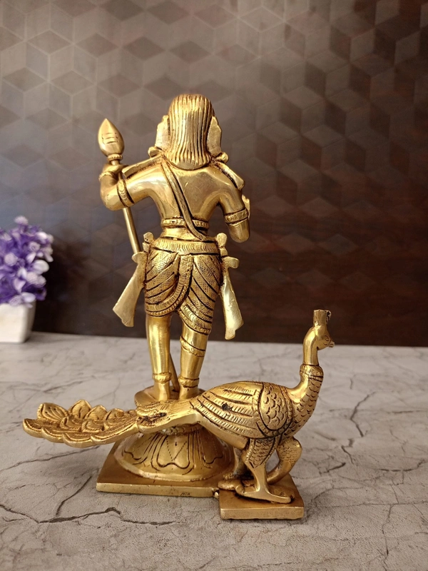 Brass Palani Andavar Idol Divine Blessings and Fearlessness / Buy Premium Brass Murugan Statues