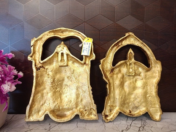 Brass Lord Balaji and Padmavathithayar Wall Mount Idol