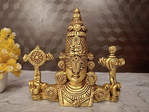 Brass Superfine Perumal Balaji Wall Hanging Idol