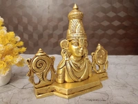 Brass Balaji With Sangu Chakra