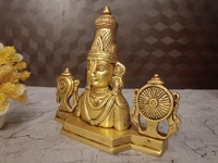 Brass Balaji With Sangu Chakra
