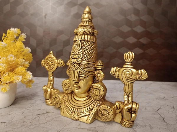Brass Superfine Perumal Balaji Wall Hanging Idol