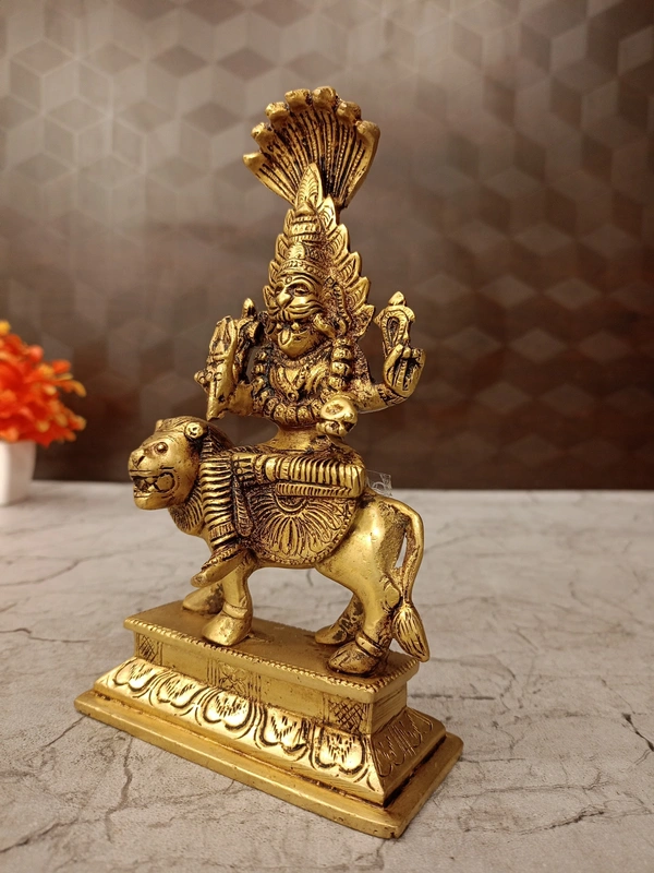 DecorsOne Brass Prathyangira devi Idol 7"