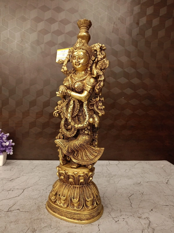 DecorsOne Brass Radha Idol 20″