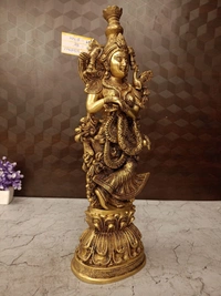 DecorsOne Brass Radha Idol 20″