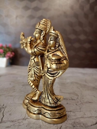 Buy Brass Radha Krishna Statue