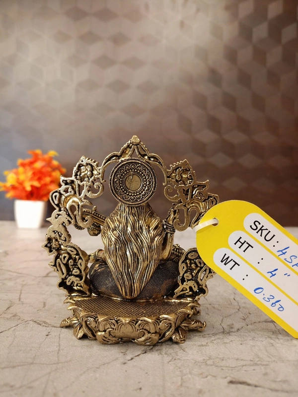 Brass Fine Art Saraswathi With Thiruvachi Idol For Pooja