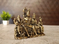 Brass Fine Art Shivan Family For Pooja