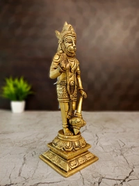 DecorsOne Brass Hanuman Standing Idol 9.5