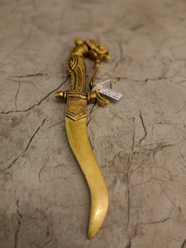 DecorsOne Brass Designer Dagger Knife 9"