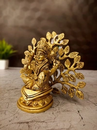 DecorsOne Brass Lakshmi With Tree Idol 5.5''