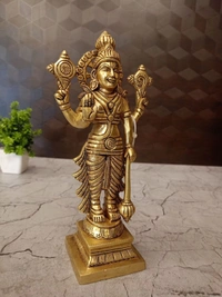 DecorsOne Brass Lord Vishnu idol 8.5"