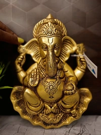 DecorsOne Brass Ganesha Wall Mount 9.5"