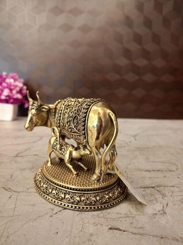 Brass Fine art Gomatha Idol