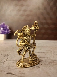 Brass Fine art Hanuman Mountain