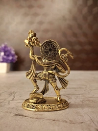 Brass Fine art Hanuman Mountain