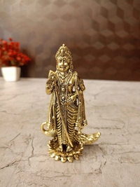 Brass Fine art Murugan Idol on Lotus