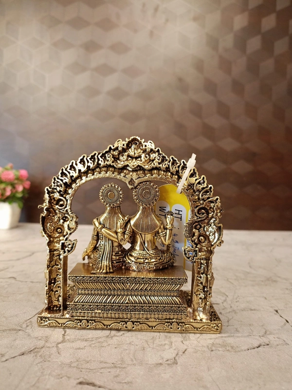 DecorsOne Brass Fine art Vishnu Lakshmi Thiruvachi idol
