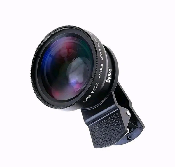  Ultra Vision 2 in 1 Kit Wide & Macro Clip On Mobile Camera Lens with Travel Case Compatible