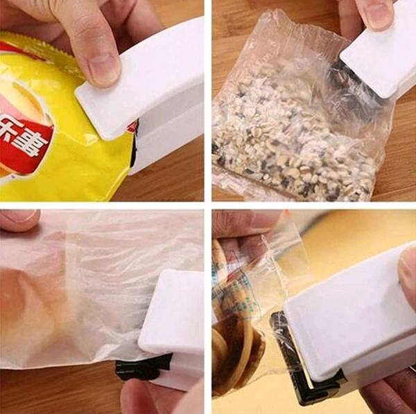 Multifunctional Household Mini Portable Super Sealer Handy Plastic Bag Sealer Sealing Machine - White
