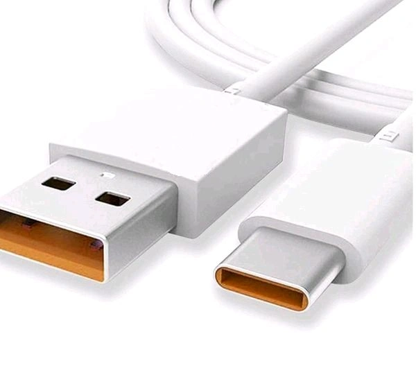 Fast Charging Adapter and USB to Type C Cable Compatible | White