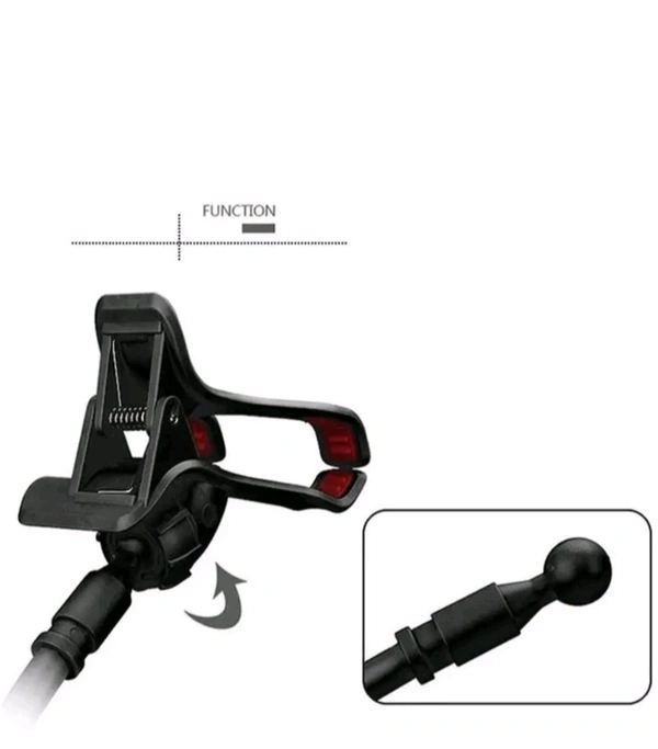 Mobile Holder Snake Style 360 Rotating Flexible Long Lazy Stand Bed Desktop Car Stand Mount for All Smart Phones Mobile Holder - Black