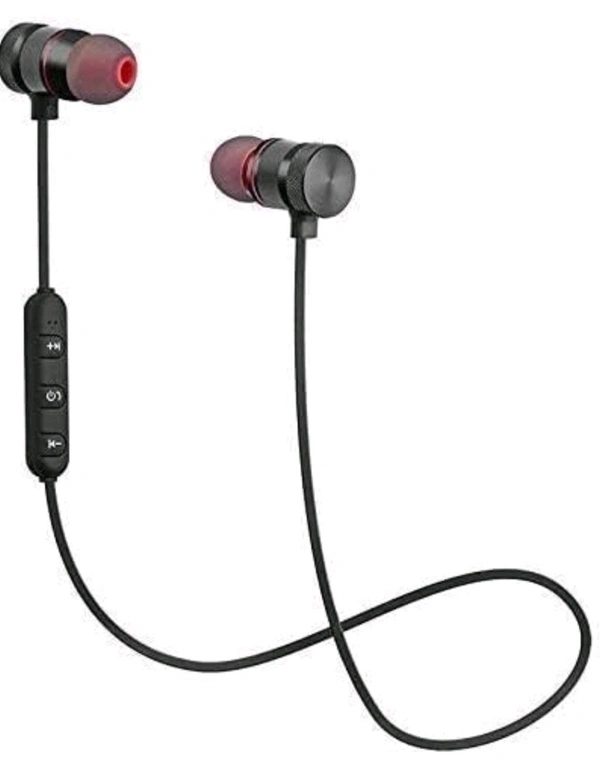 Magnet Wireless Bluetooth Headphone Magnet Earphone for Sport, Running, Gaming with 4.1 Technology with Mic Compatible with All Smartphone - multi colour