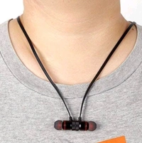 Magnet Wireless Bluetooth Headphone Magnet Earphone for Sport, Running, Gaming with 4.1 Technology with Mic Compatible with All Smartphone - multi colour