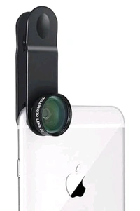 Telephoto 2x Camera Lens - Compatible With All Iphone & Android Smartphones Mobile Phone Lens - Black