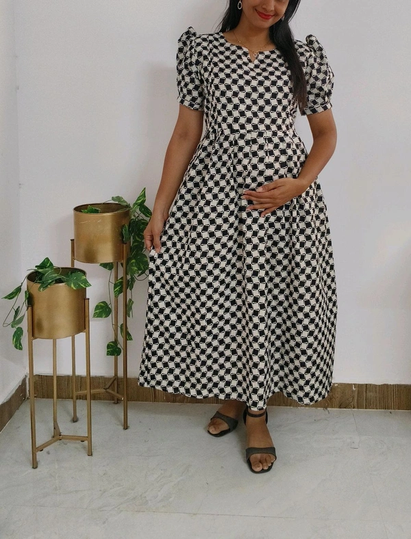 Chess pattern-cotton Feeding - M, White