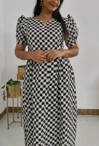 Chess pattern-cotton Feeding - M, White