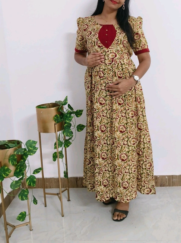 Kalamkari Feeding Kurti - XL