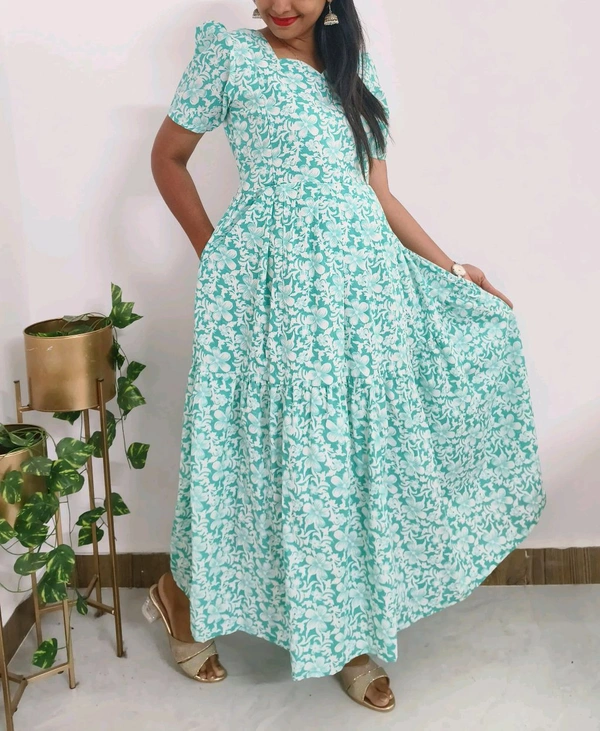 Aqua Blue -Feeding Kurti  - XXL, Ice Cold