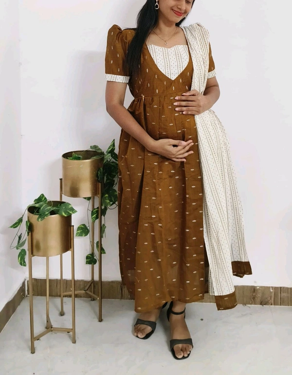 Mustard-Silk Feeding Wear - L